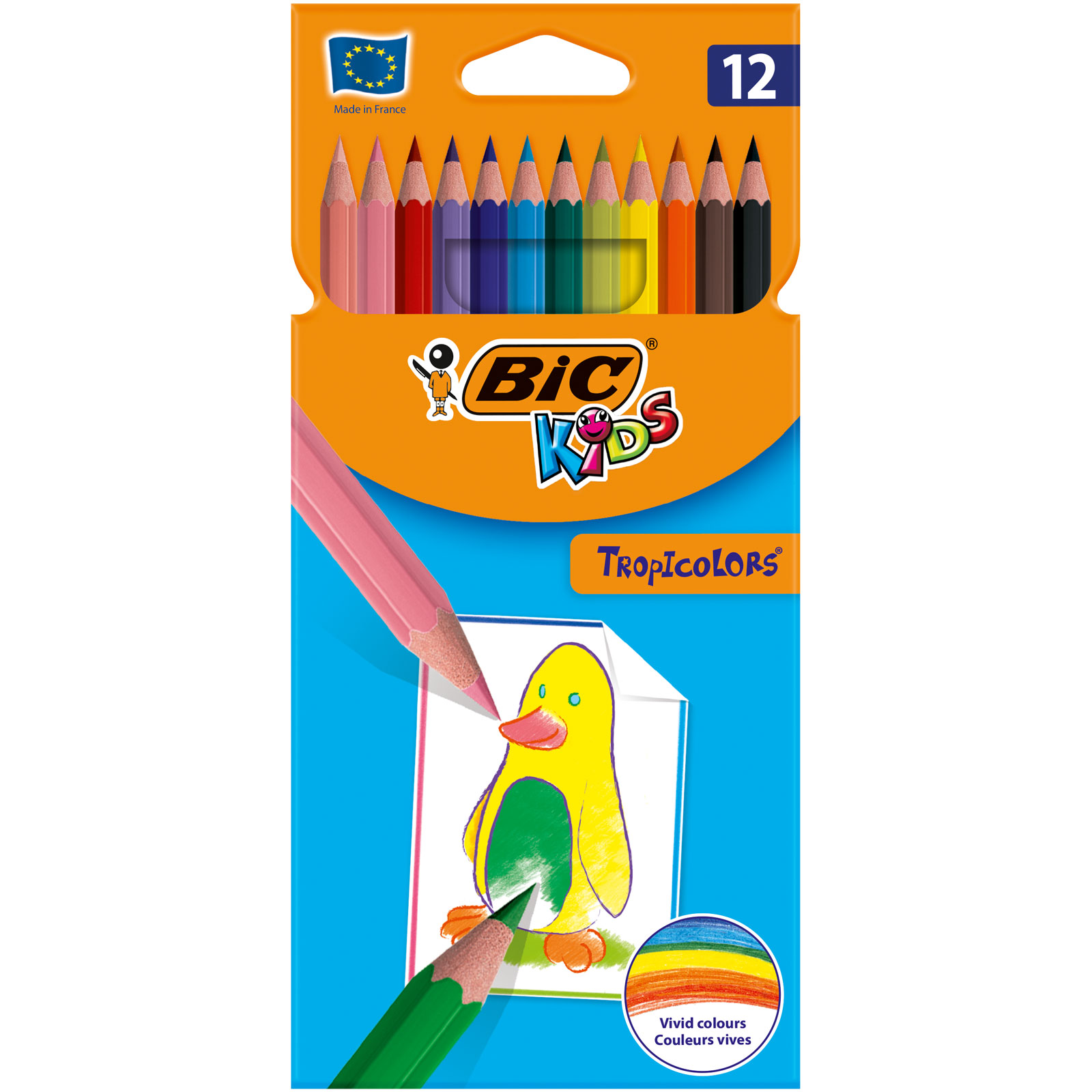 Bic Kids Tropicolors Kuru Boya Kalemi 12 Renk 07.11.029.037