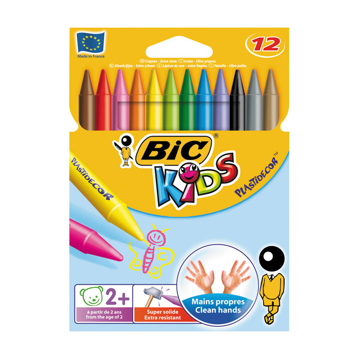 Bic Pastel Boya Plastidecor Karton Kutu 12 Li