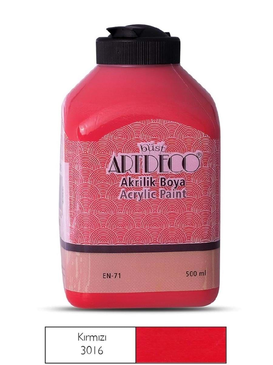 Artdeco Akrilik Boya 500ml Kırmızı 3016