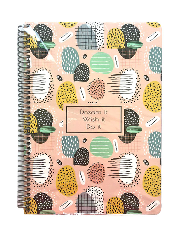 Lizy Collection Spiralli Defter SPRB5 - Dream İt Wish İt Do İt