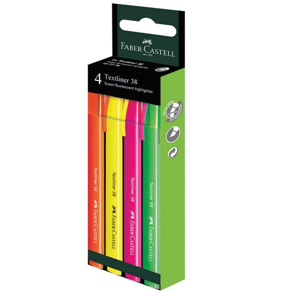 Faber Castell  Fosforlu Kalem 38 Neon 4X 2022