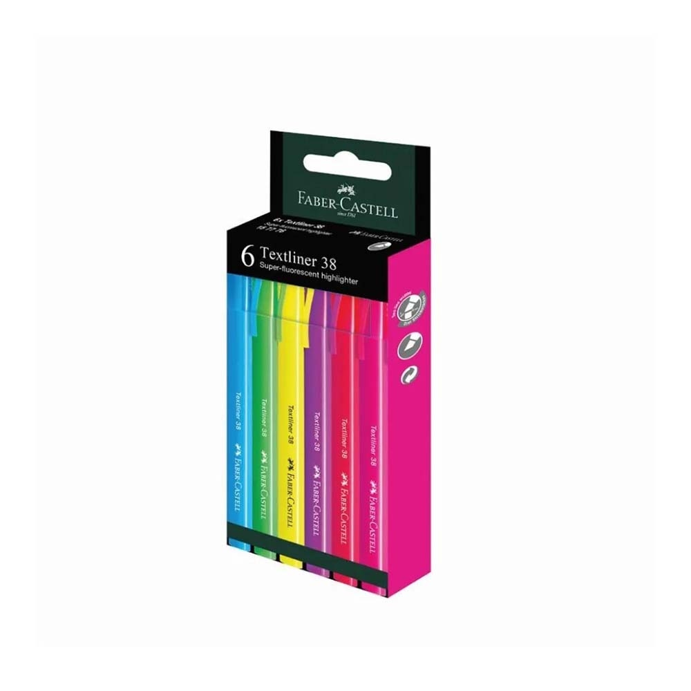 Faber Castell  Fosforlu Kalem 38 Neon 6X 2022