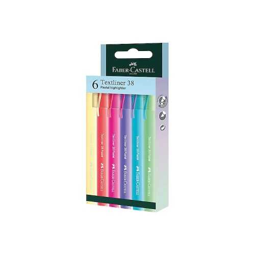 Faber Castell  Fosforlu Kalem 38 Pastel 6X 2022