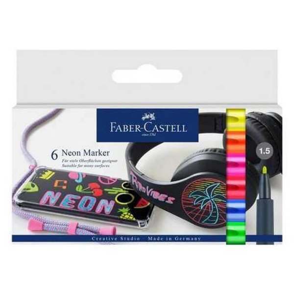 Faber Castell Neon Markör 6'Lı Set