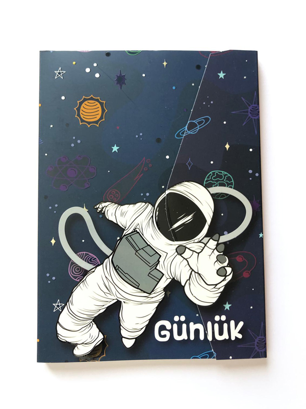 Lilamor Zarf Günlük 14,8x21 112syf.-Astronot-GZFD-004