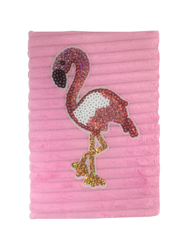 Mikro Peluş Defter PLS-08 Flamingo- Açık Pembe