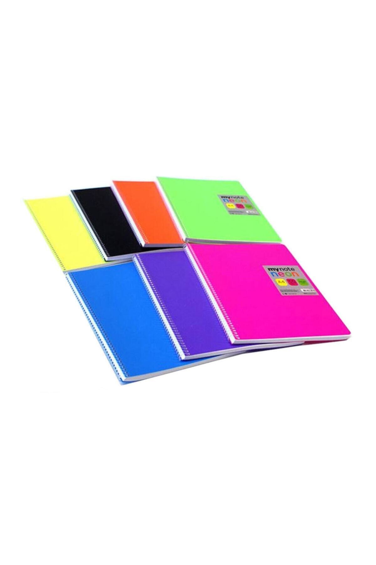 Mynote Flex Neon Defter A4 60 yp Çizgili Spiralli