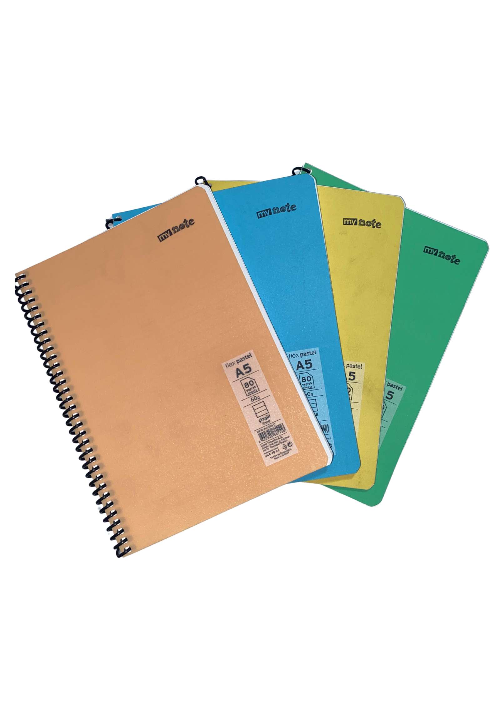 Mynote Flex Pastel A5 Defter Çizgili 80 yp