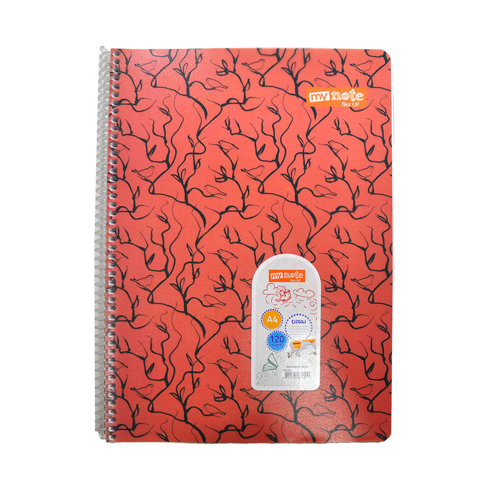 Mynote Flex Up Defter A4 120 Yp Çizgili Spiralli - Kuş