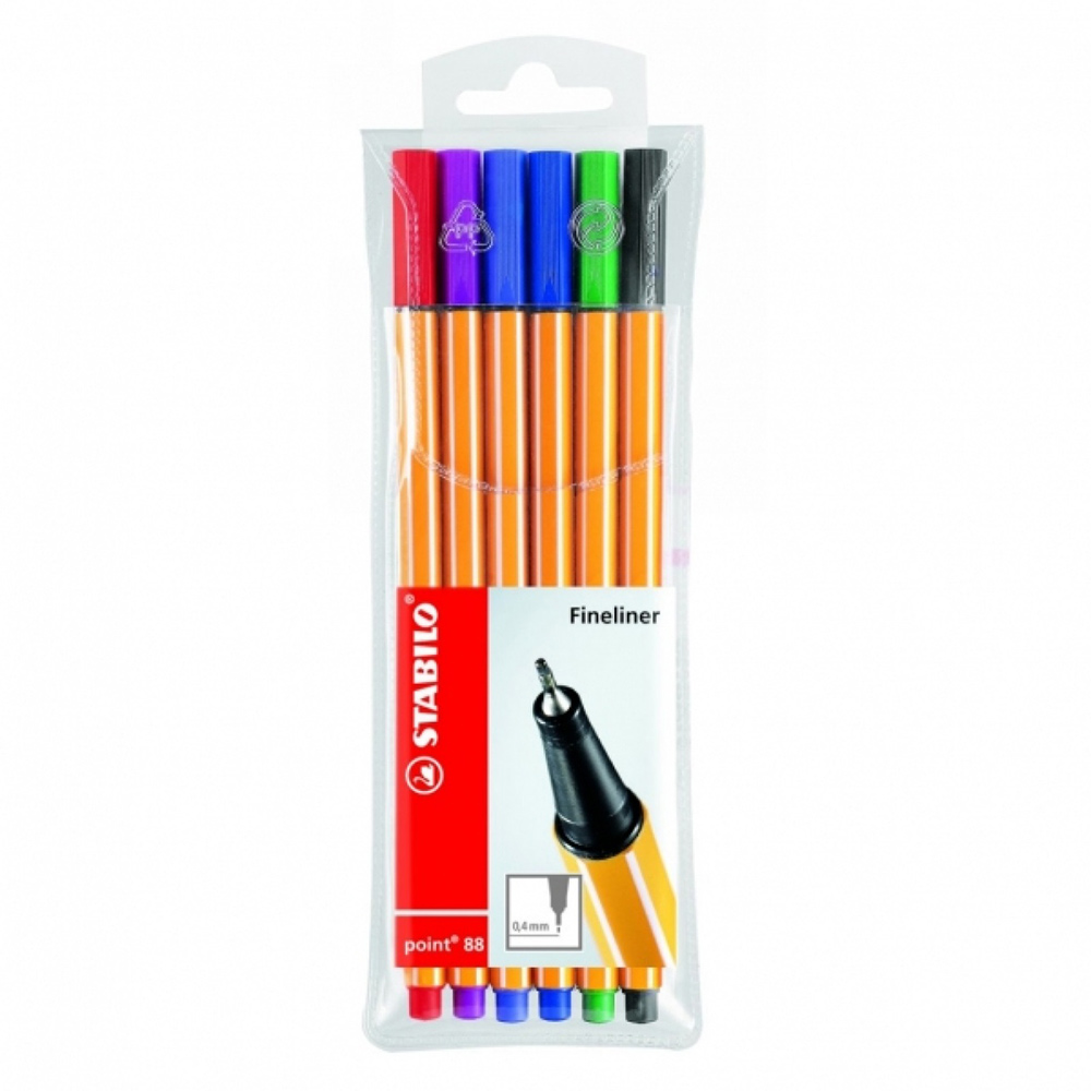 Stabilo Point Fineliner 88 6'Lı Paket