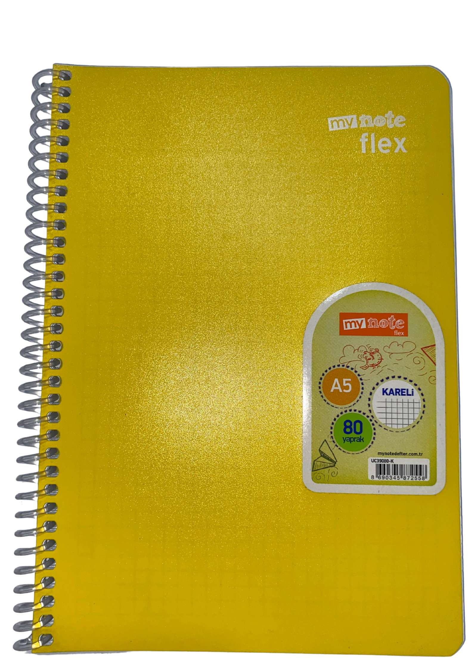 Mynote Flex Defter 80yp A5 Kareli