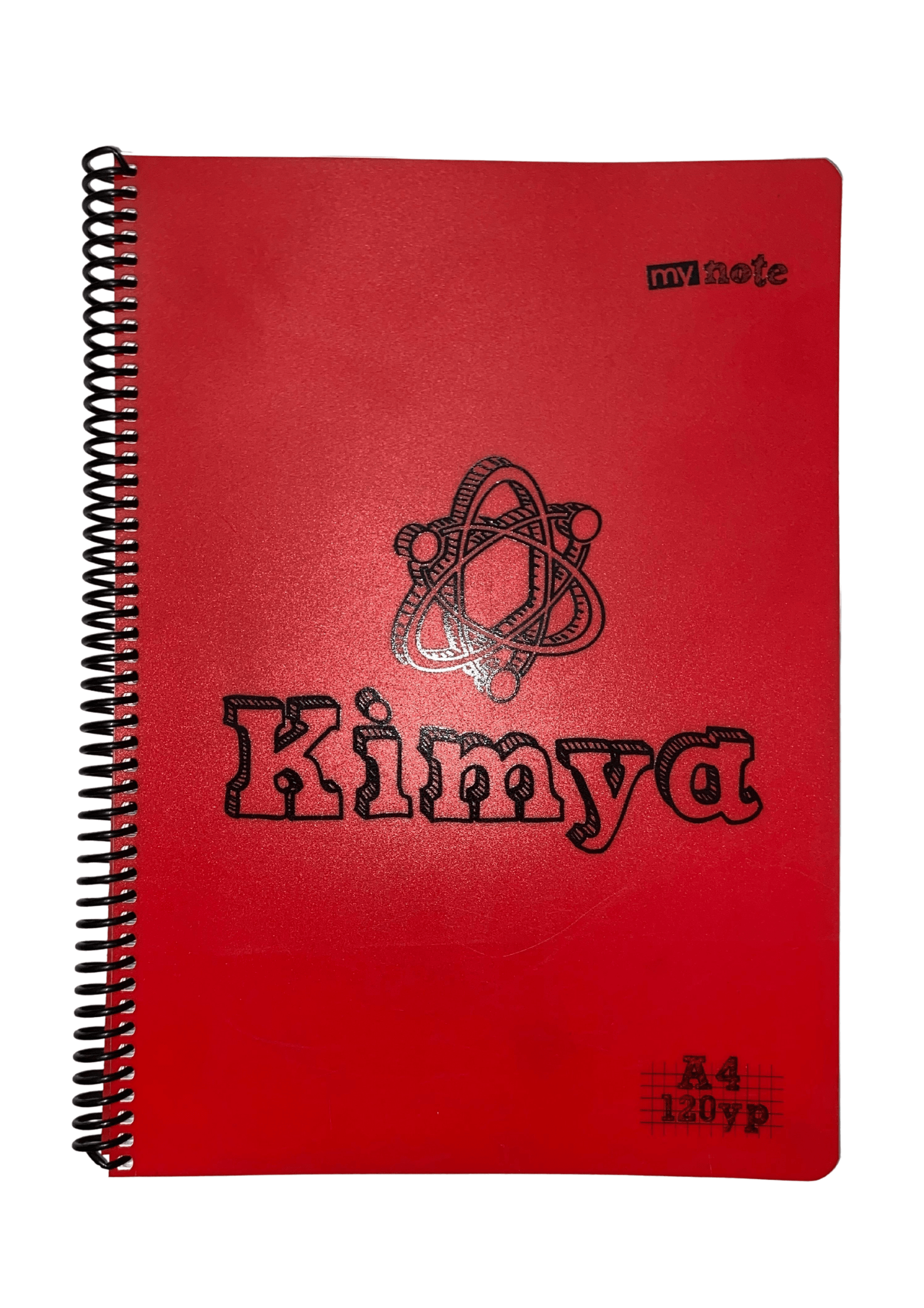 Mynote Kimya Defteri A4 120yp Kareli - Kırmızı