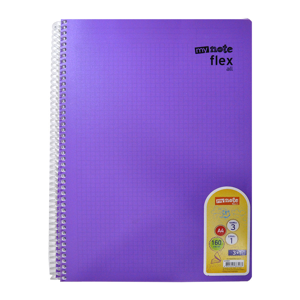 Mynote Flex All 3K+1Ç A4 160yp Defter - Mor