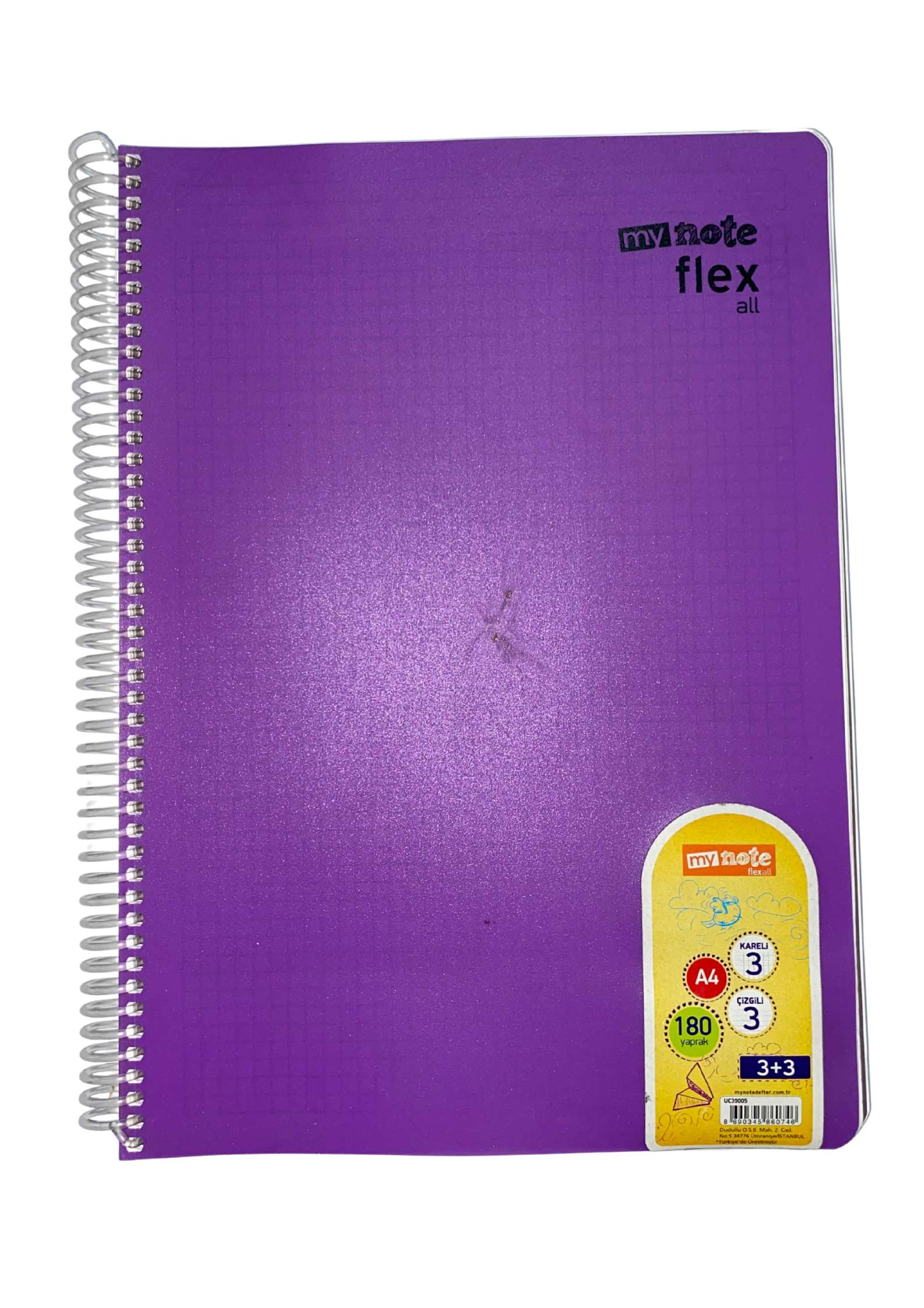 Mynote Flex All 3K+3Ç A4 180yp Defter - Mor