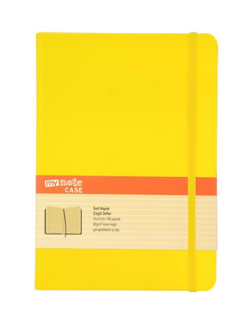 Mynote Case Extra14x20 Defter 96yp Çizgili - Sarı