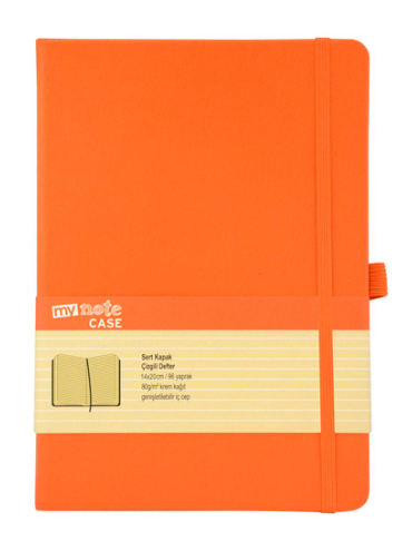 Mynote Case Extra14x20 Defter 96yp Çizgili - Turuncu