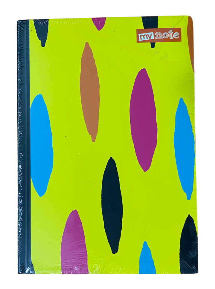 Mynote Neon Sert Kapak Defter 14x20 96yp Çizgili - Sarı - Daire