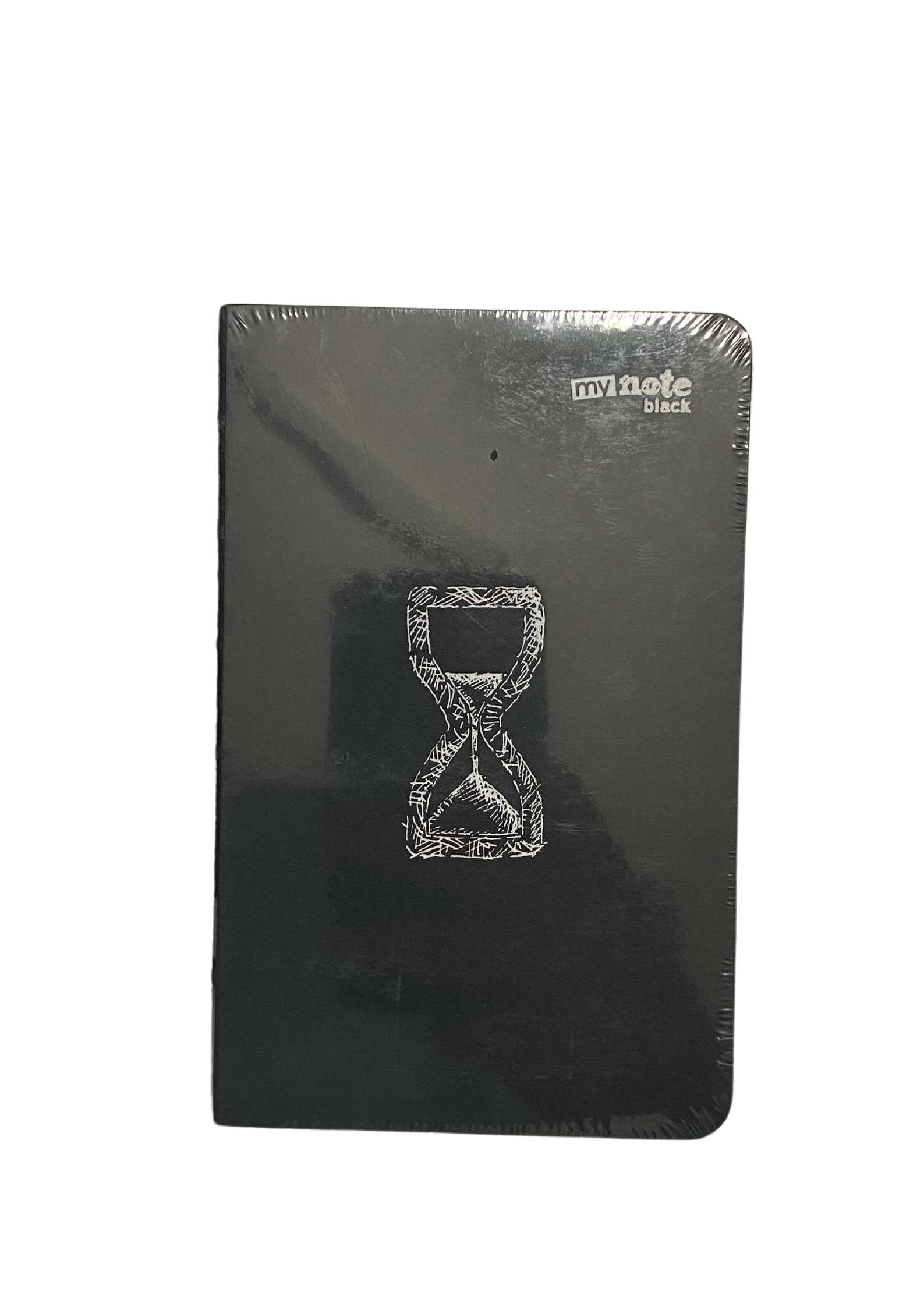 Mynote Black Sırtı Açık 9x14 112yp Siyah Yaprak Çizgisiz - Kum Saati