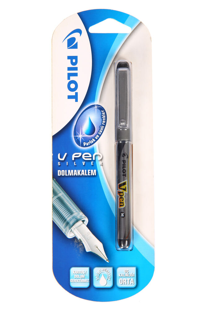 Pilot V Pen Siver Dolma Kalem M