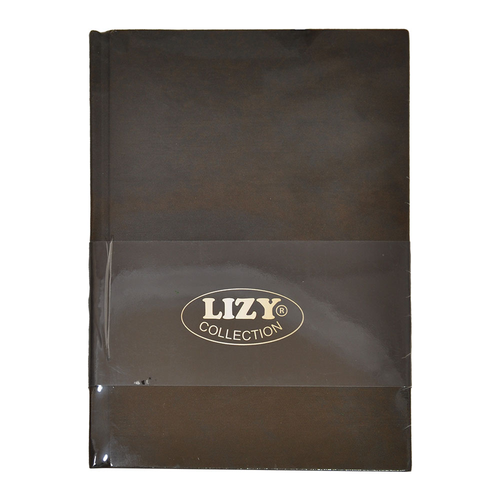 Lizy Nubuk Kapak 168yp Çizgili Yaldızlı Defter 70gr 14x20 - Gold