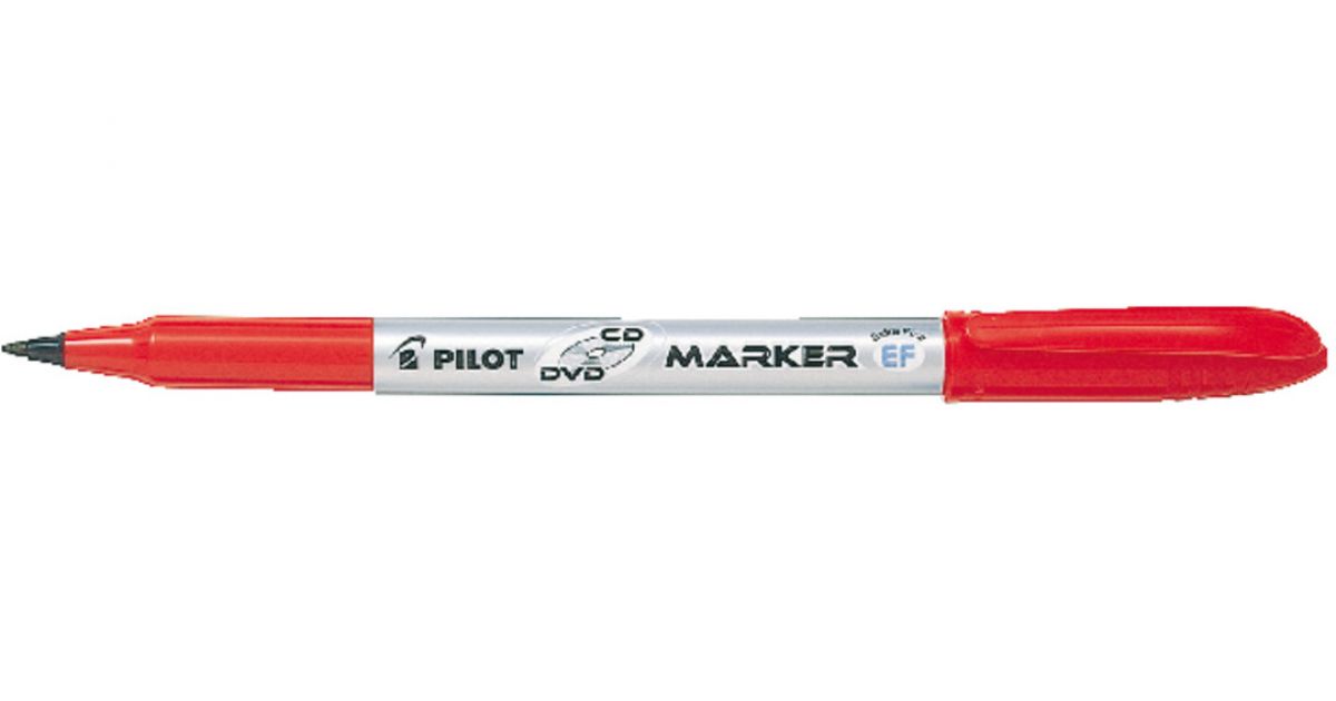 Pilot CD-DVD Marker Begreen - Kırmızı SCA-EFCD-BG