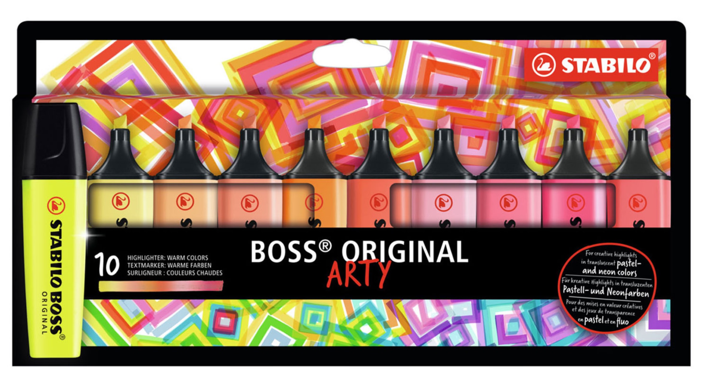 Stabilo Boss Original Sıcak Renkler Arty 10 Renk  70/10-1-20