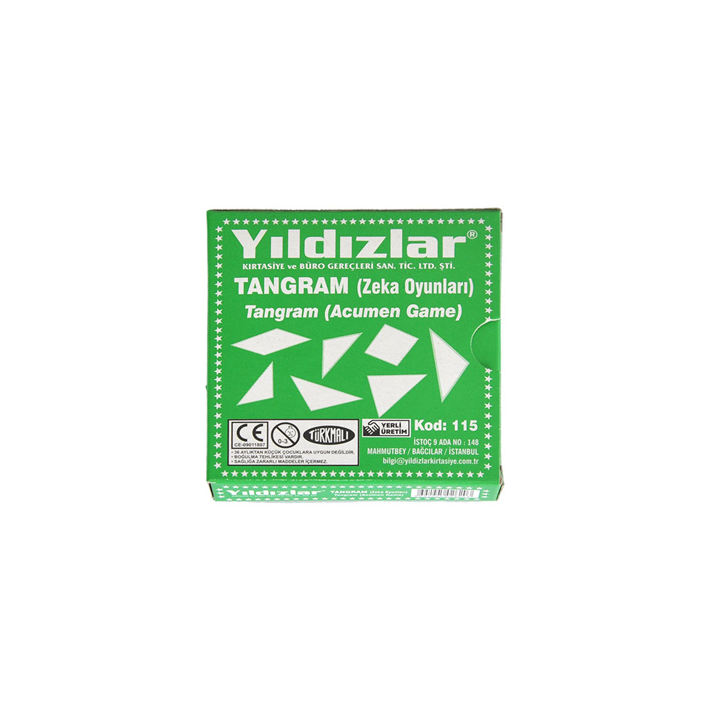 Yıldızlar Tangram Zeka Oyunu - 115 - Kırmızı - KÜÇÜK