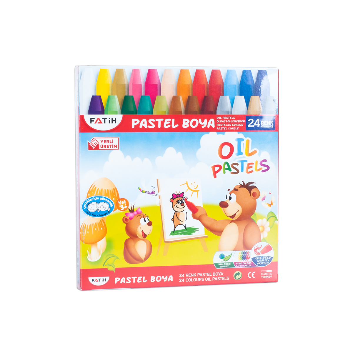 Fatih Pastel Boya 24 Renk King Size