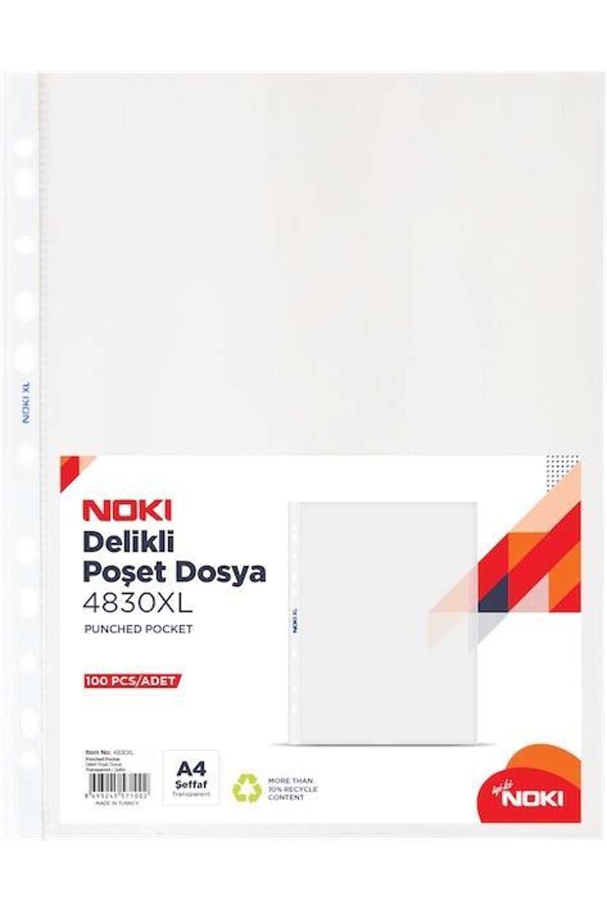 Noki Poşet Dosya 100lü 4830XL