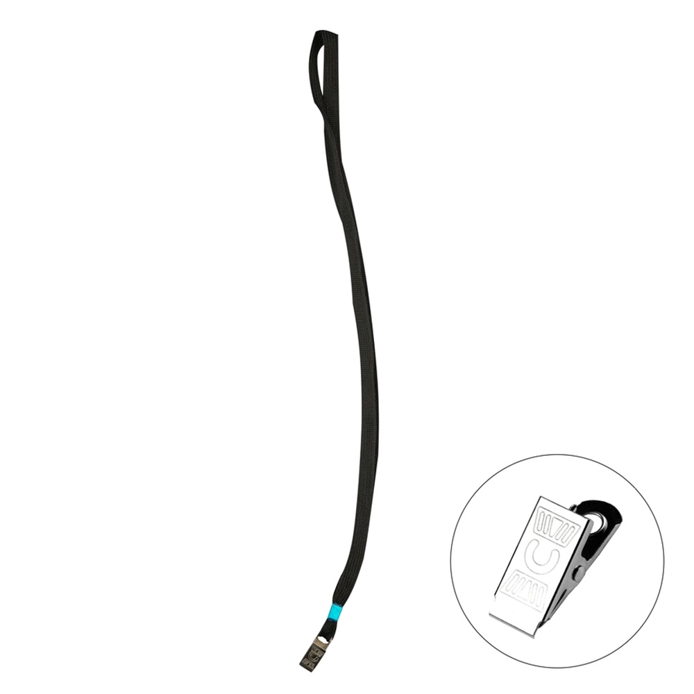 Bigpoint Metal Klipsli Yaka İpi (Siyah)