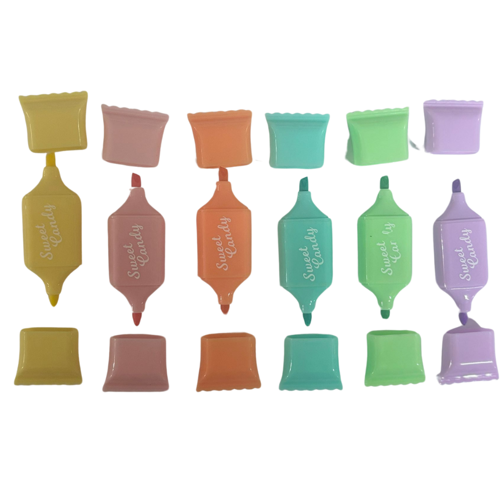 SLM İki Uçlu Fosforlu Kalem Sweet 6lı