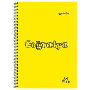 MYNOTE COGRAFYA DEF. A4 80 YP KARELI MYN-COG-80-K Karışık Desen