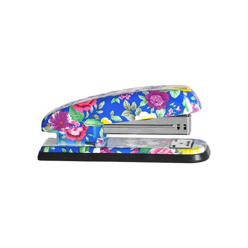 Slm Zımba Makinesi 24/6 Orta Boy - Çiçek Desenli - Mavi