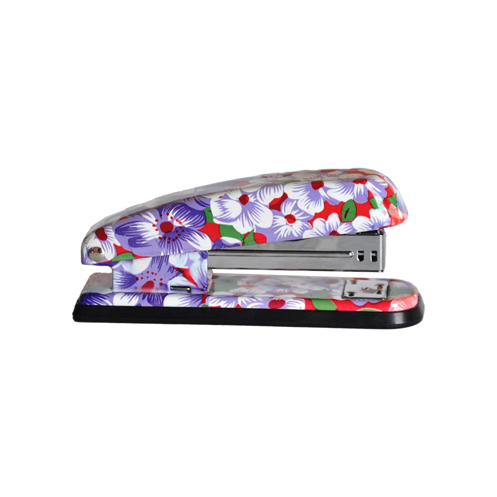 Slm Zımba Makinesi 24/6 Orta Boy - Çiçek Desenli - Mor