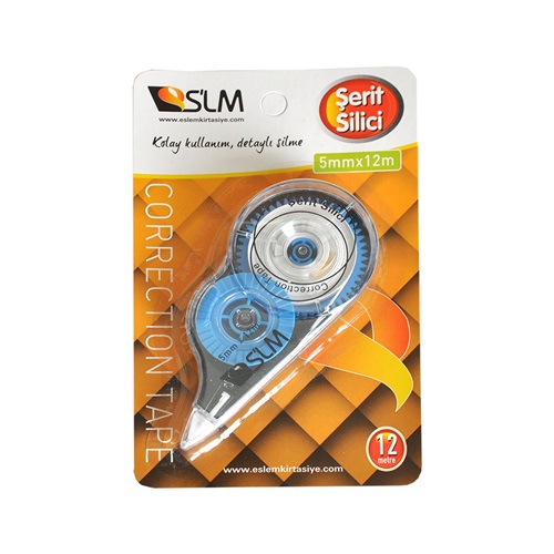 Slm Şerit Silici 5mmx12m - Mavi - Siyah