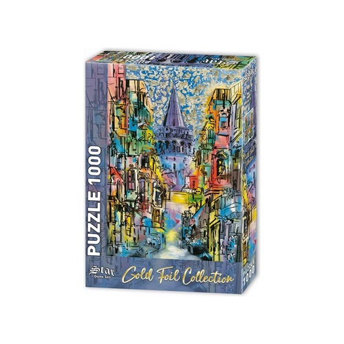 Star Oyun 1000'lik Puzzle Varaklı Galata Kulesi 1100820