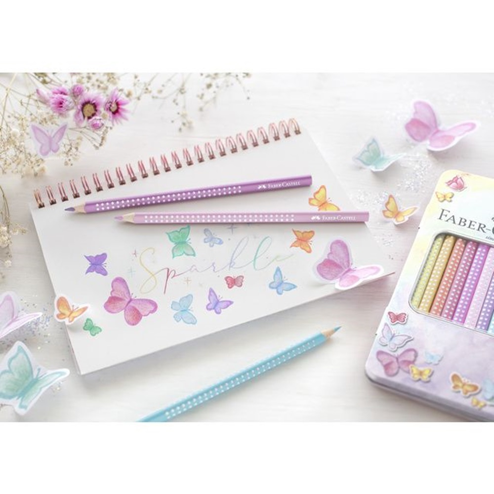 Faber Castell Sparkle Boya Kalemi Pastel Renkli 12'Li