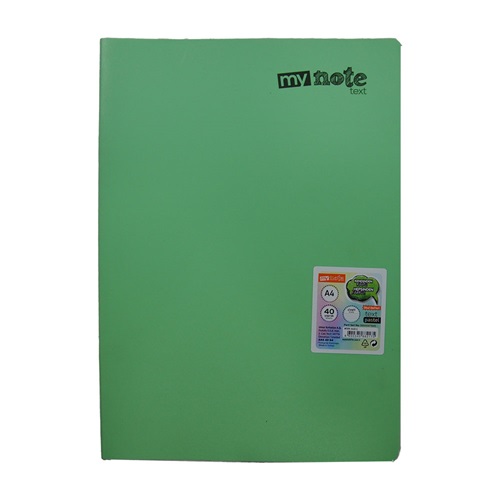 Mynote Text Pastel Defter A4 40 Yp Çizgili - Yeşil