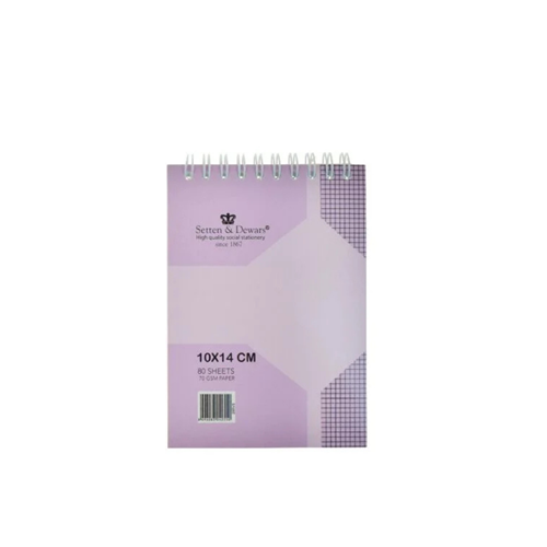 Setten Dewars Lux Cep Defteri 80 Yp Dikey - Mor - 10X14