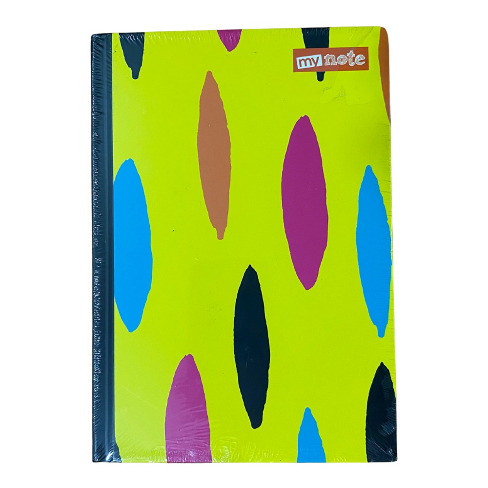 Mynote Neon Sert Kapak Defter 14x20 96yp Çizgili - Sarı - Daire