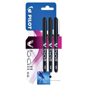 Pilot V-ball 0.5 - Siyah 3'lü Blister VB5-S-BL3