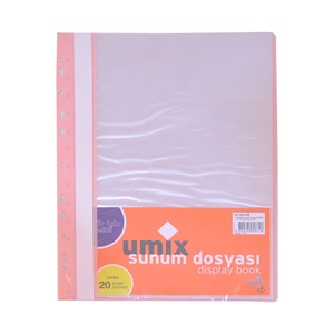 Umix Delikli Sunum Dosyası Toz Pembe 20li