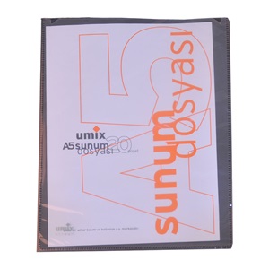 Umix Önden Cepli Sunum Dosyası A3 20 li Siyah