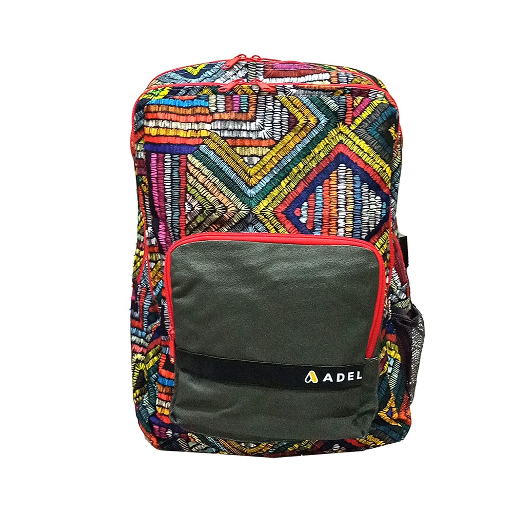 Adel Game Sırt Çantası - Gri - Renkli Kare