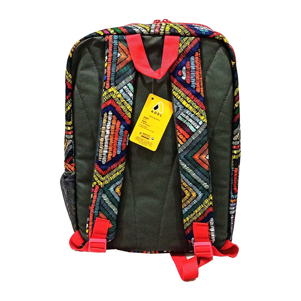 Adel Game Sırt Çantası - Gri - Renkli Kare