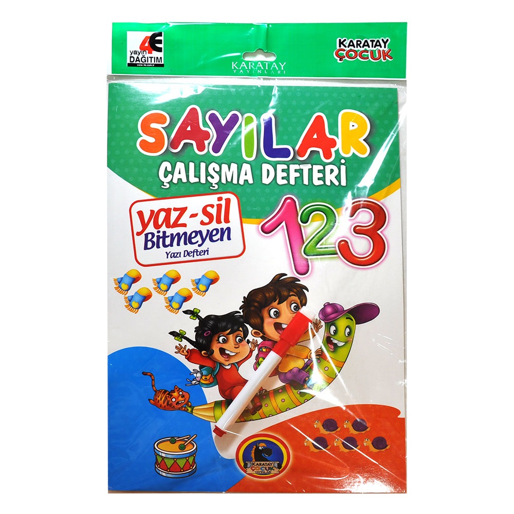 Karatay Çocuk Yaz- Sil Sayılar Çalışma Defteri