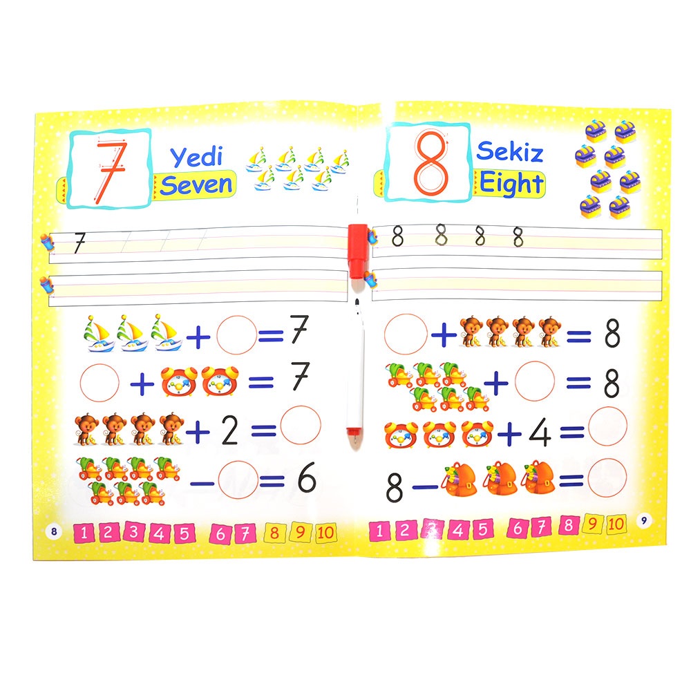 Karatay Çocuk Yaz- Sil Sayılar Çalışma Defteri