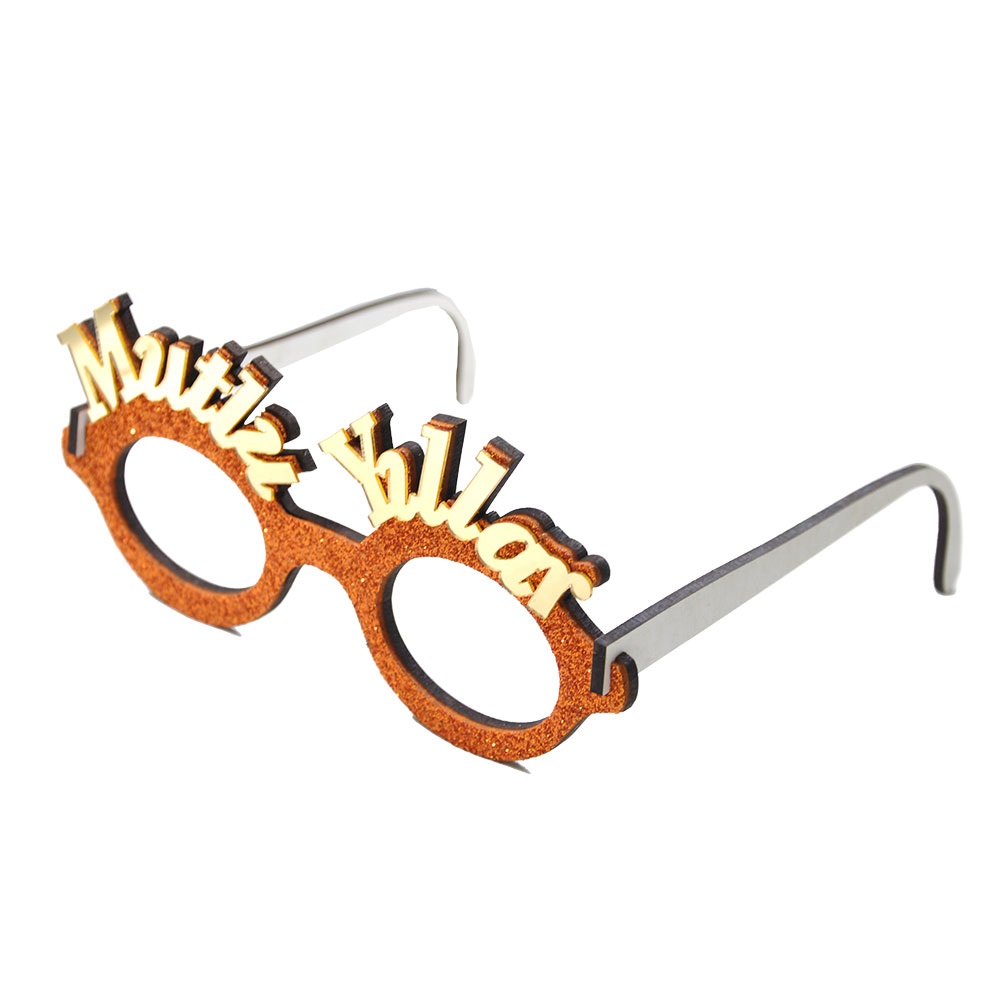 Yılbaşı Gözlüğü Lüks Mutlu Yıllar - Kırmızı