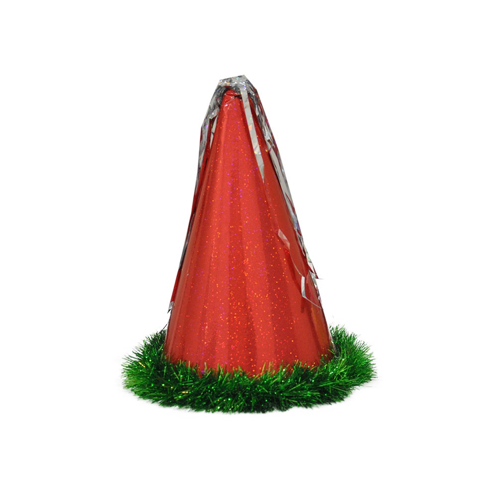 SLM Yılbaşı Süsü Kotyon Şapka - Kırmızı