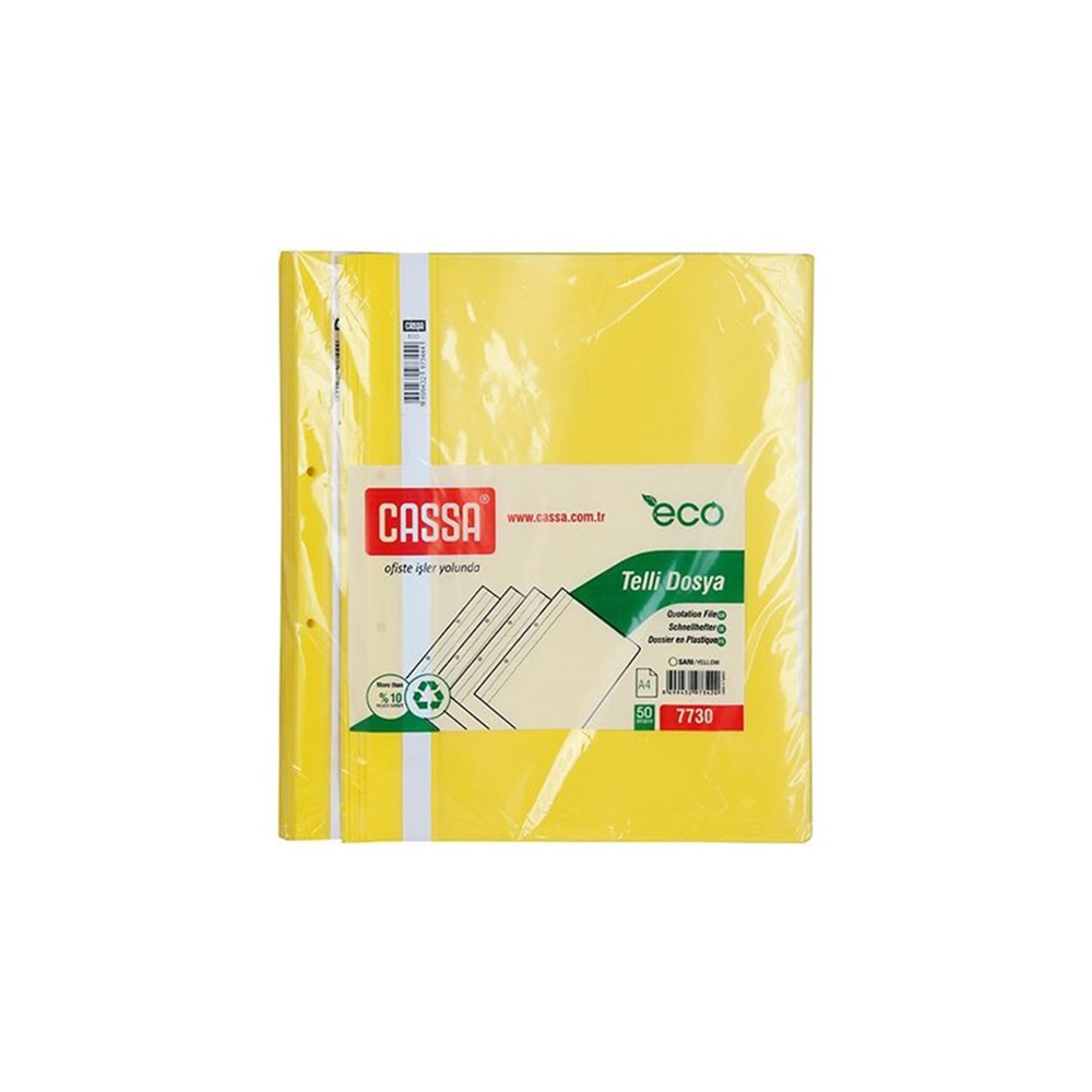 Cassa Telli Dosya Sarı 50 li